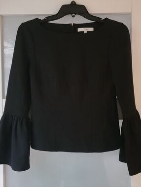 Tibi black Zippered top Size 0